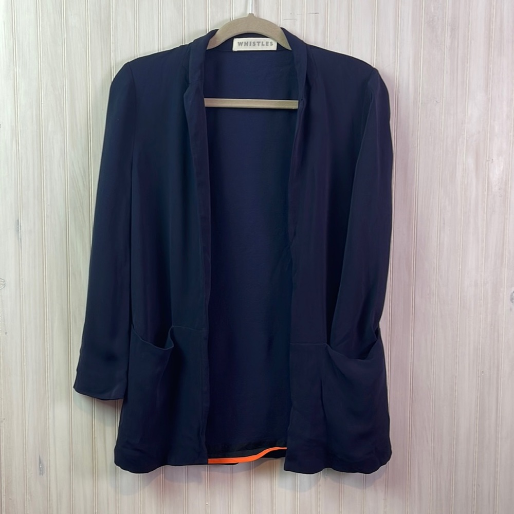 WHISTLES NAVY BLAZER 4